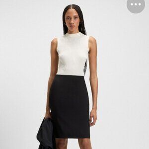 Basler Black pencil wool skirt